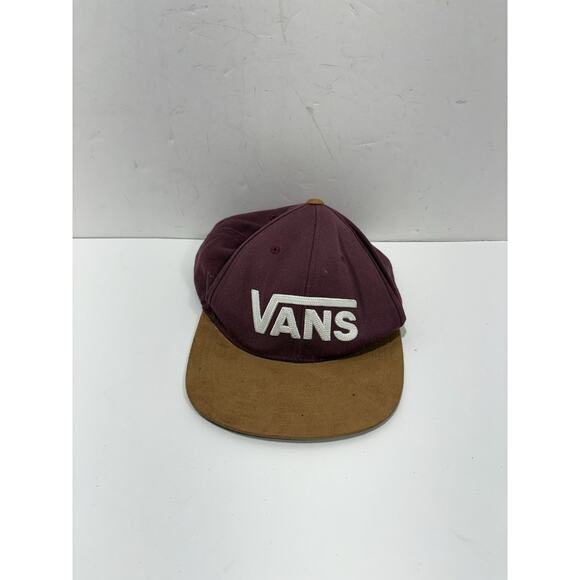 Lot of 2 Vans Hat Cap Snapback - Maroon Suede Bill Visor + Green Of Wall No 66 - Picture 8 of 14